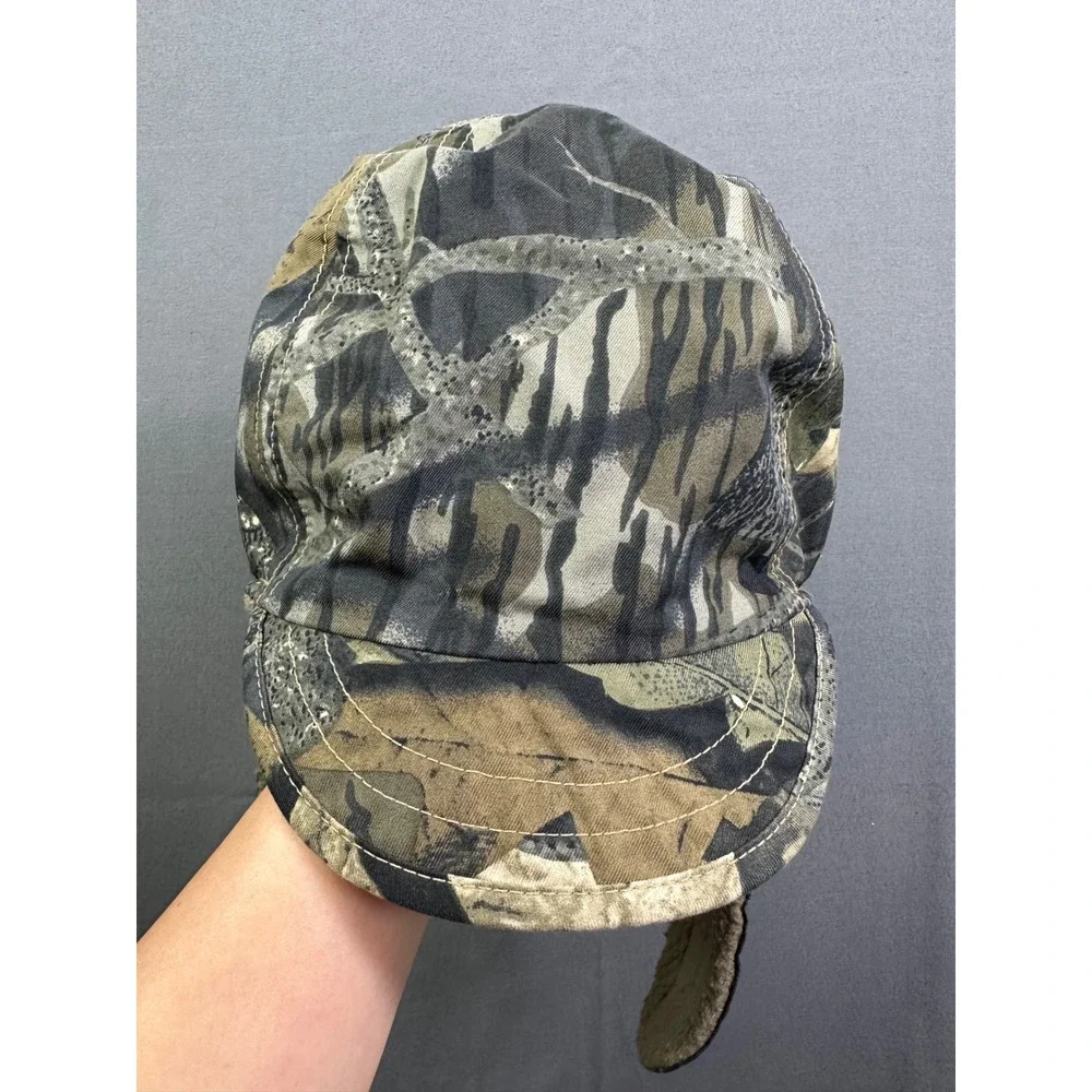 Columbia Mossy Oak Camo Trapper Hat Sherpa Lined Ear Flap Hunting‎ Cap Men's XXL